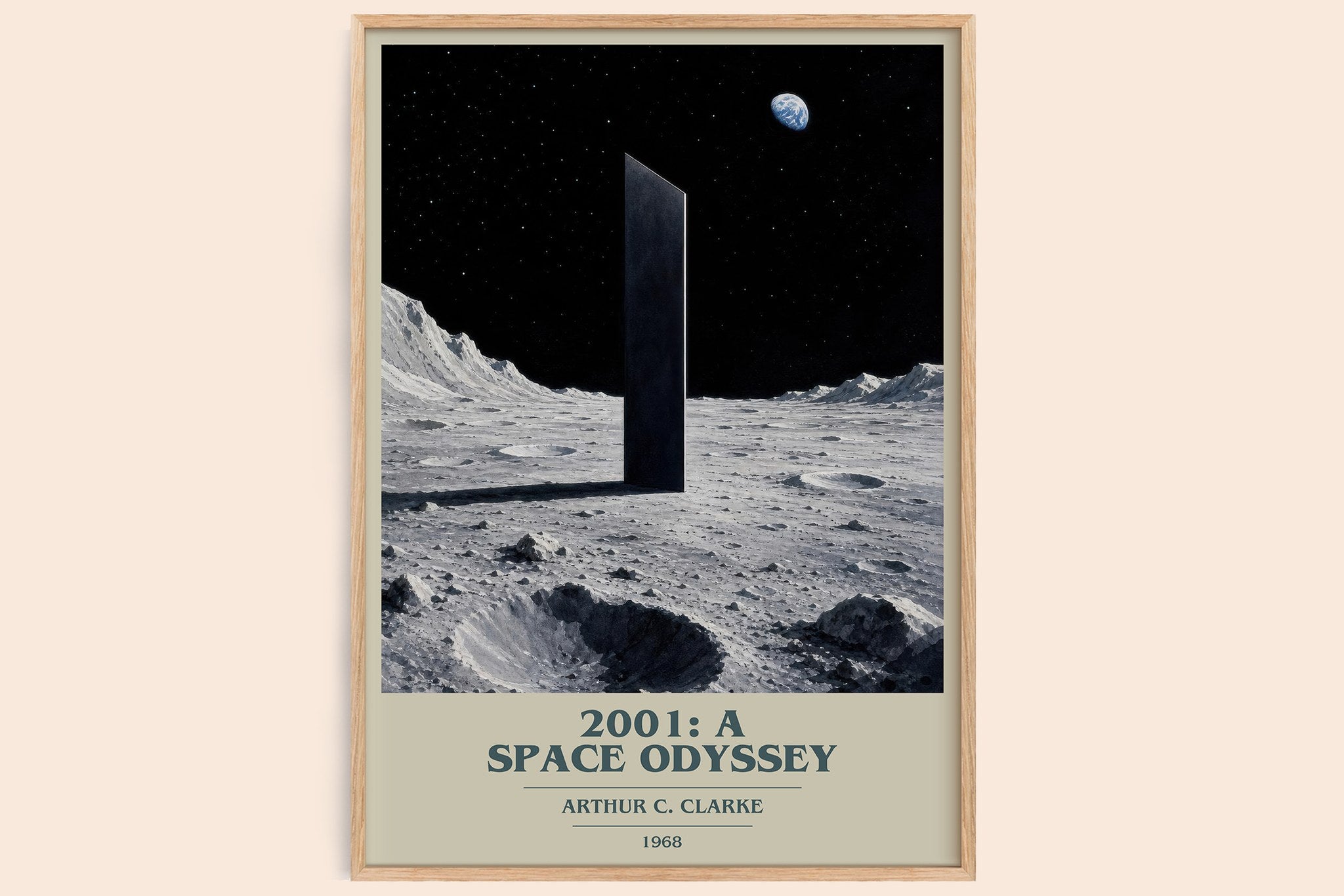 2001: A Space Odyssey Book Cover Poster by Arthur C. Clarke