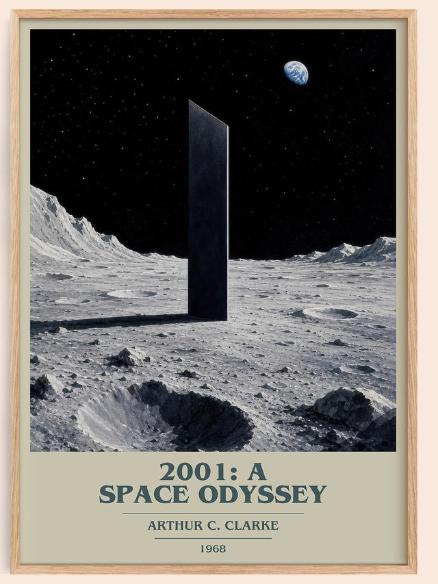 2001: A Space Odyssey Book Cover Poster by Arthur C. Clarke