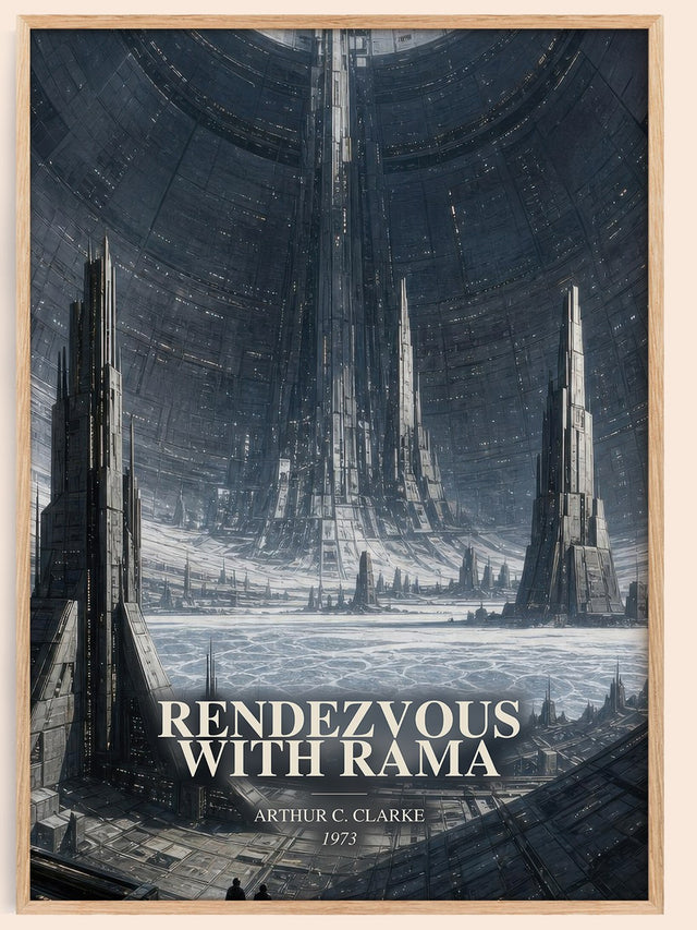 Rendezvous with Rama Book Watercolour Illustration by Arthur C. Clarke