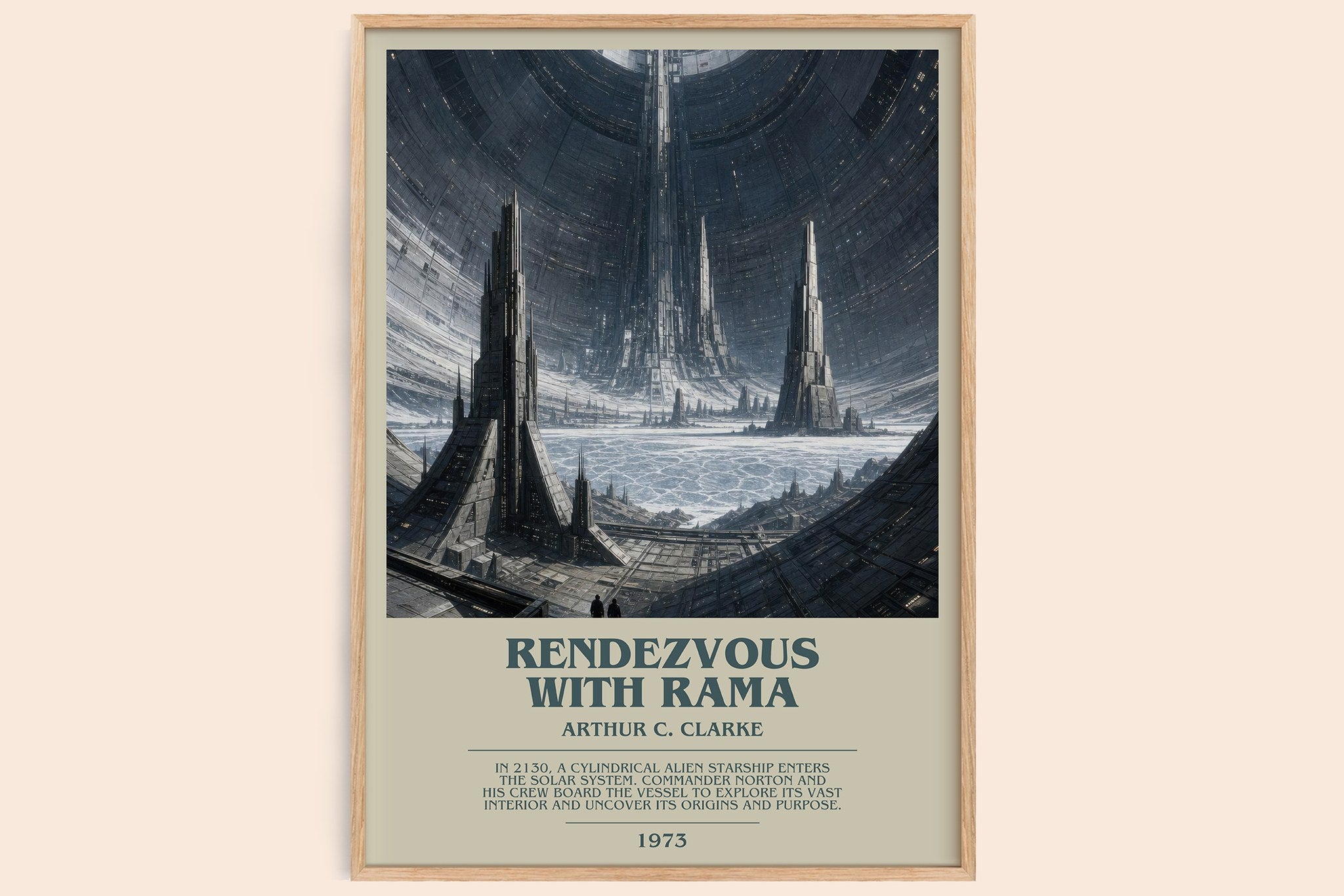 Rendezvous with Rama Bookish Wall Art by Arthur C. Clarke