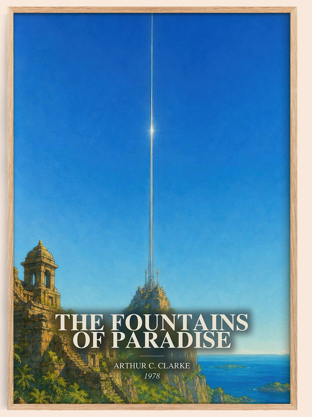 Fountains of Paradise Book Watercolour Illustration by A. Clarke