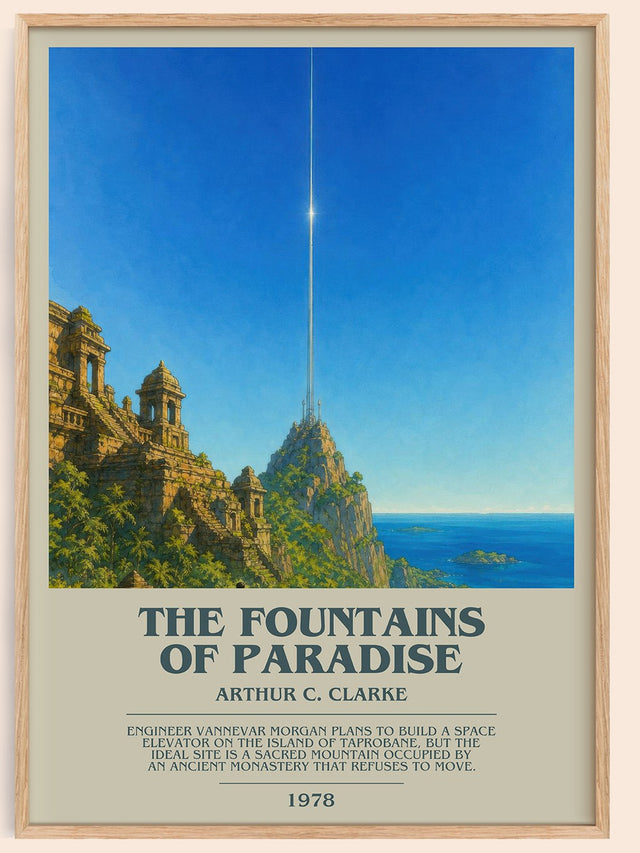 The Fountains of Paradise Bookish Wall Art by Arthur C. Clarke