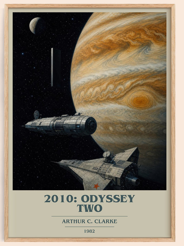 2010: Odyssey Two Book Cover Poster by Arthur C. Clarke
