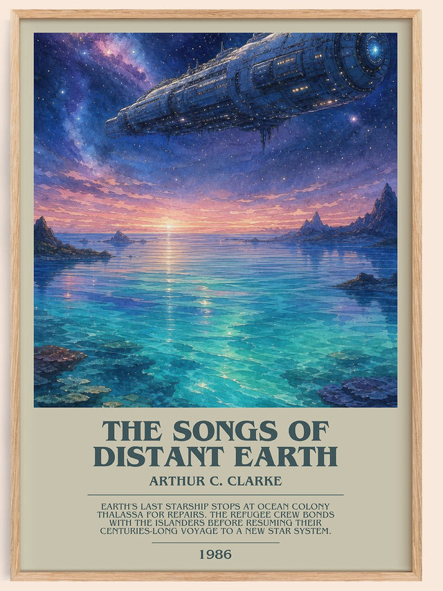 The Songs of Distant Earth Bookish Wall Art by Arthur C. Clarke