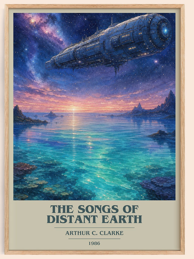 The Songs of Distant Earth Book Cover Poster by Arthur C. Clarke