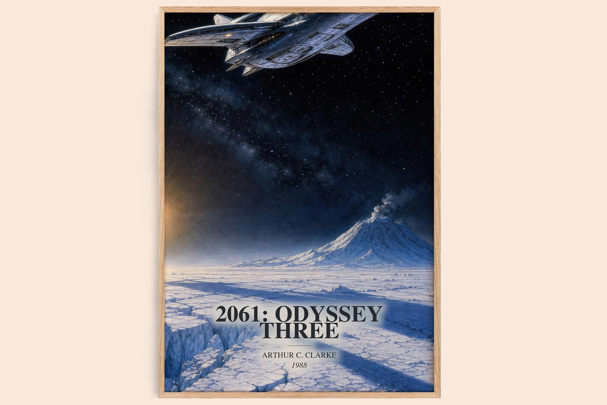 2061: Odyssey Three Book Watercolour Illustration by Arthur C. Clarke