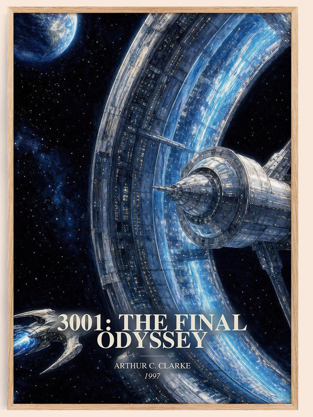 3001: The Final Odyssey Book Watercolour Illustration by A. Clarke