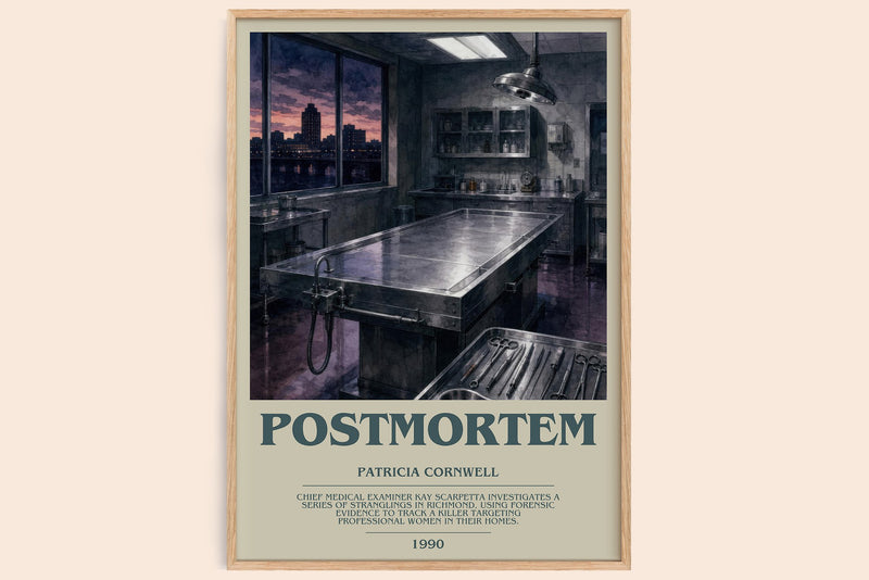Postmortem Bookish Wall Art by Patricia Cornwell (Modern style)