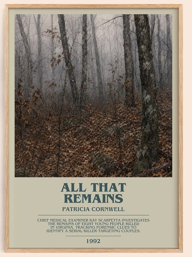 All That Remains Bookish Wall Art by Patricia Cornwell