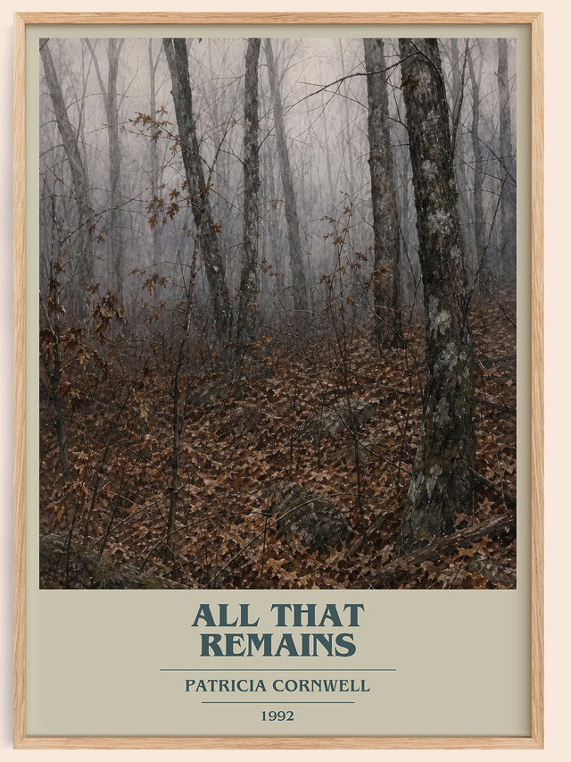 All That Remains Book Cover Poster by Patricia Cornwell