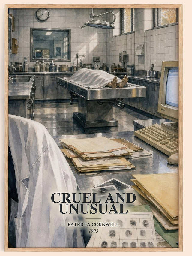 Cruel and Unusual Book Watercolour Illustration by Patricia Cornwell
