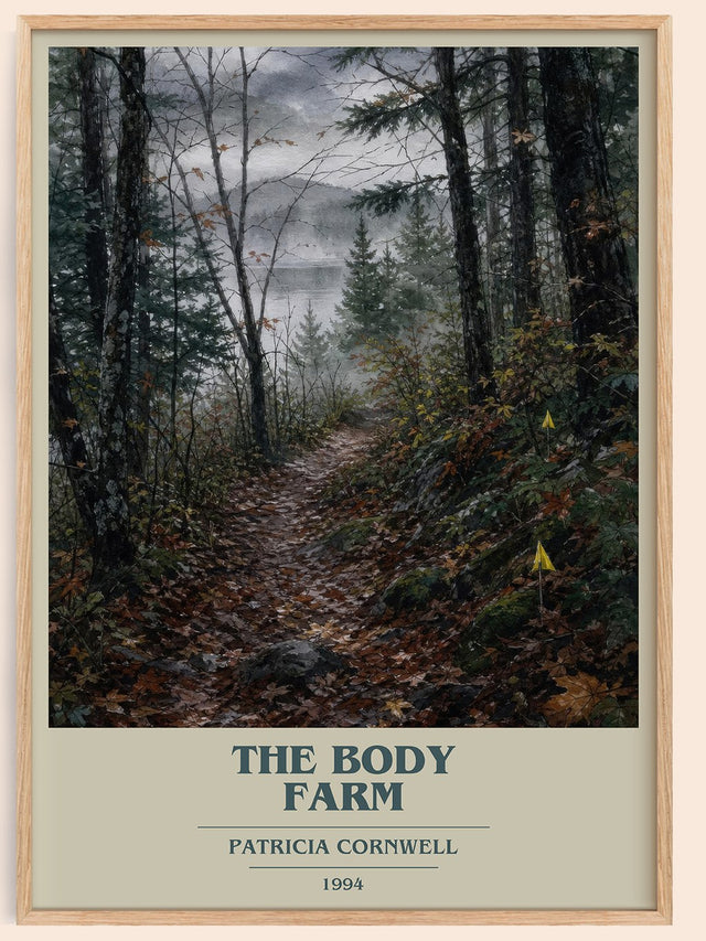 The Body Farm Book Cover Poster by Patricia Cornwell