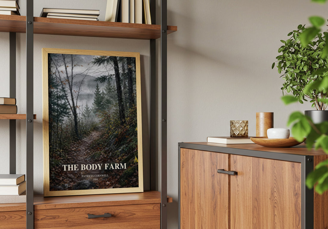 The Body Farm book watercolour illustration paper finish options – matte satin gloss