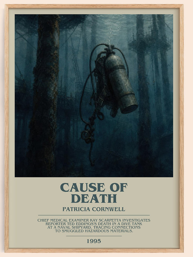 Cause of Death Bookish Wall Art by Patricia Cornwell