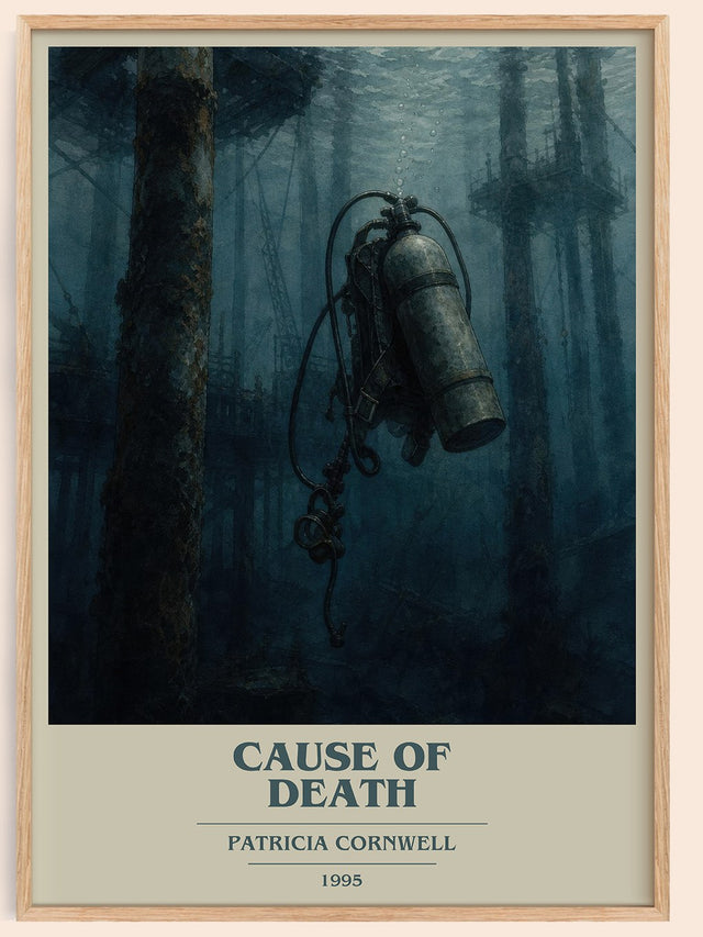 Cause of Death Book Cover Poster by Patricia Cornwell