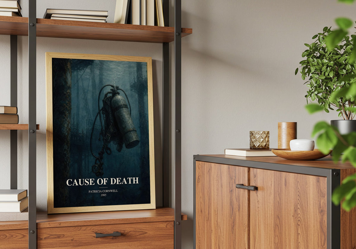 Cause of Death book watercolour illustration paper finish options – matte satin gloss