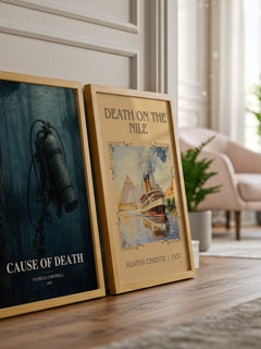 Cause of Death Book Watercolour Illustration by Patricia Cornwell – image 4