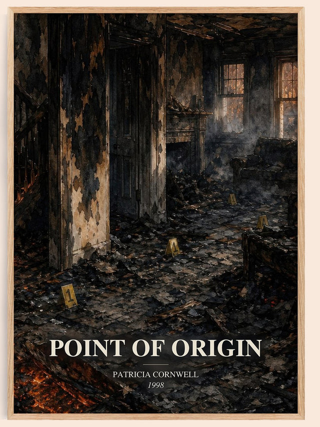 Point of Origin Book Watercolour Illustration by Patricia Cornwell
