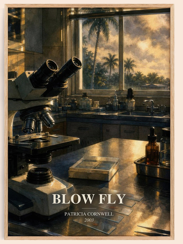 Blow Fly Book Watercolour Illustration by Patricia Cornwell