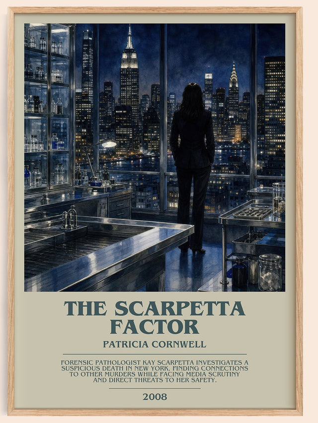 The Scarpetta Factor Bookish Wall Art by Patricia Cornwell