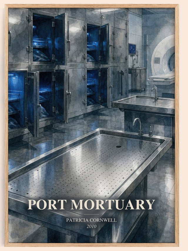 Port Mortuary Book Watercolour Illustration by Patricia Cornwell