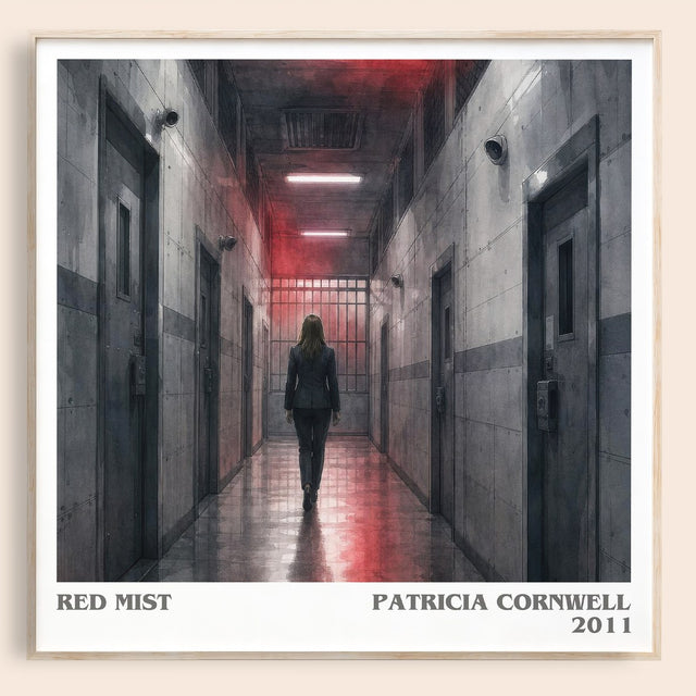 Red Mist Literary Art Print by Patricia Cornwell
