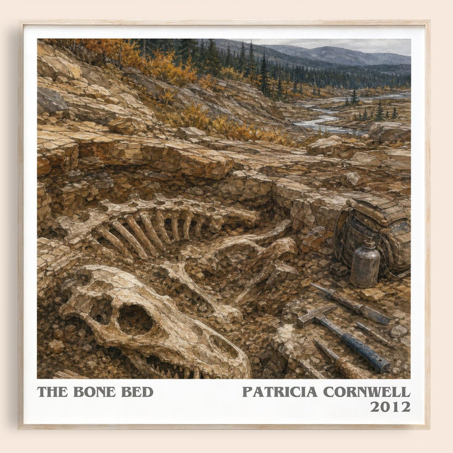The Bone Bed Literary Art Print by Patricia Cornwell