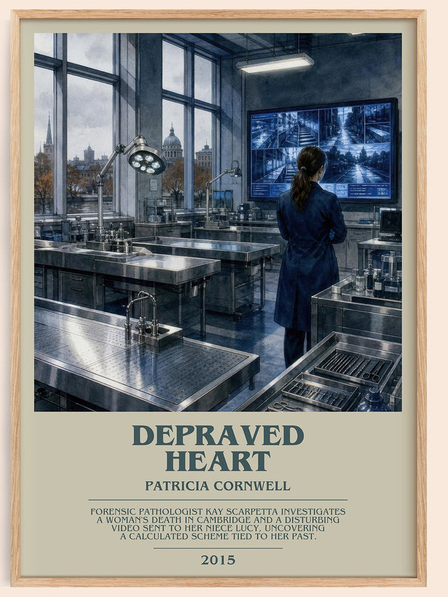 Depraved Heart Bookish Wall Art by Patricia Cornwell