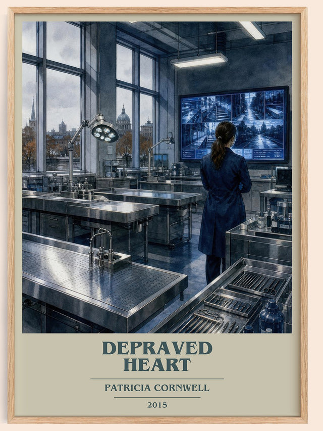 Depraved Heart Book Cover Poster by Patricia Cornwell