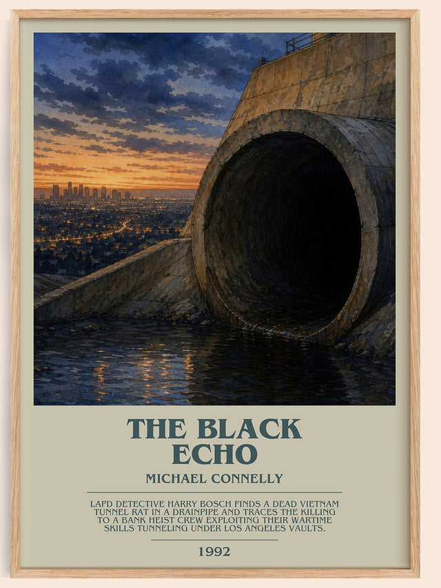 The Black Echo Bookish Wall Art by Michael Connelly