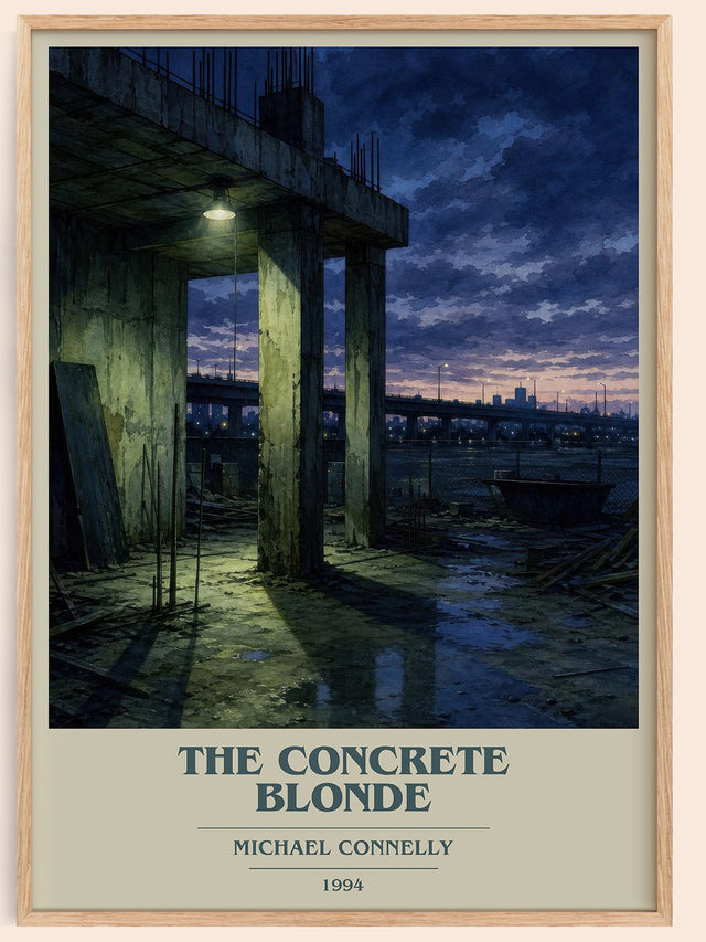 The Concrete Blonde Book Cover Poster by Michael Connelly