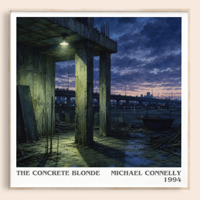 The Concrete Blonde Literary Art Print by Michael Connelly