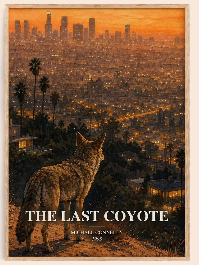 The Last Coyote Book Watercolour Illustration by Michael Connelly