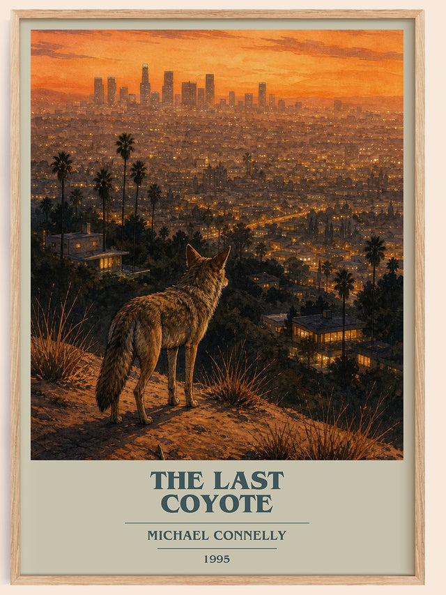 The Last Coyote Book Cover Poster by Michael Connelly