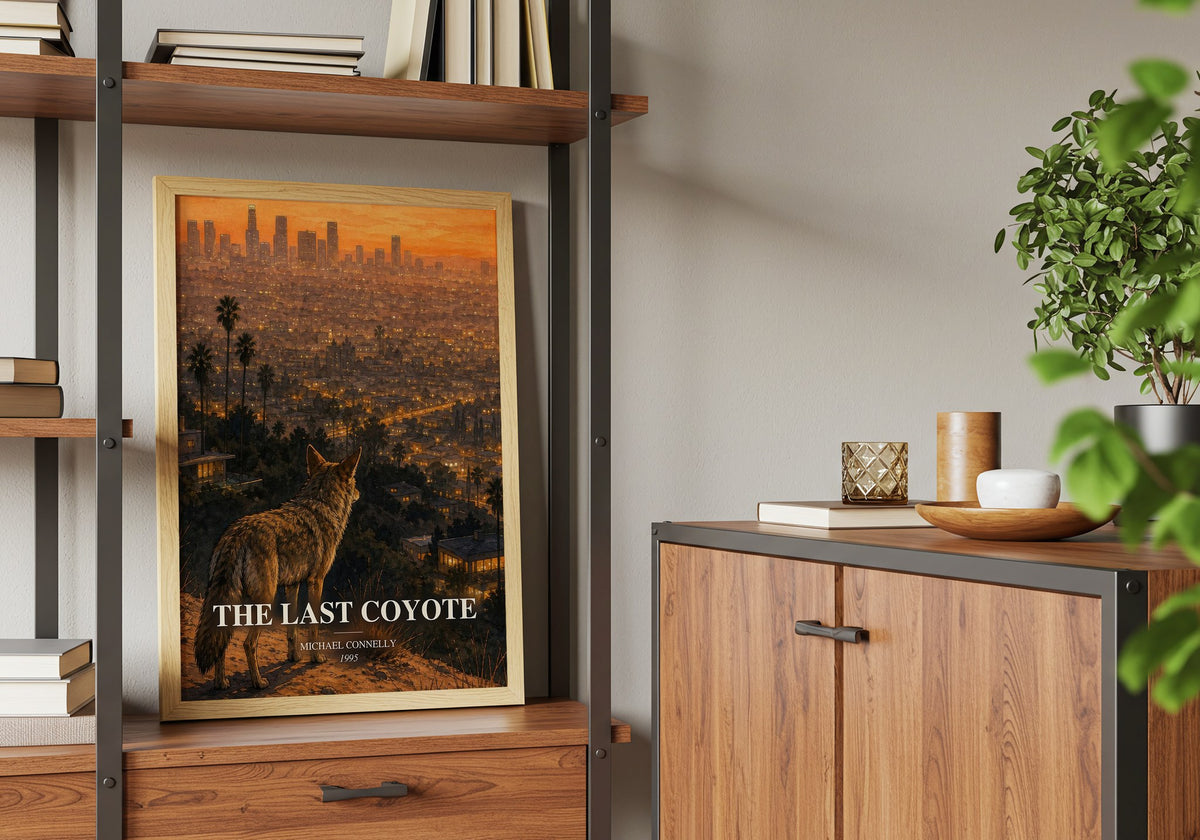 The Last Coyote book watercolour illustration paper finish options – matte satin gloss