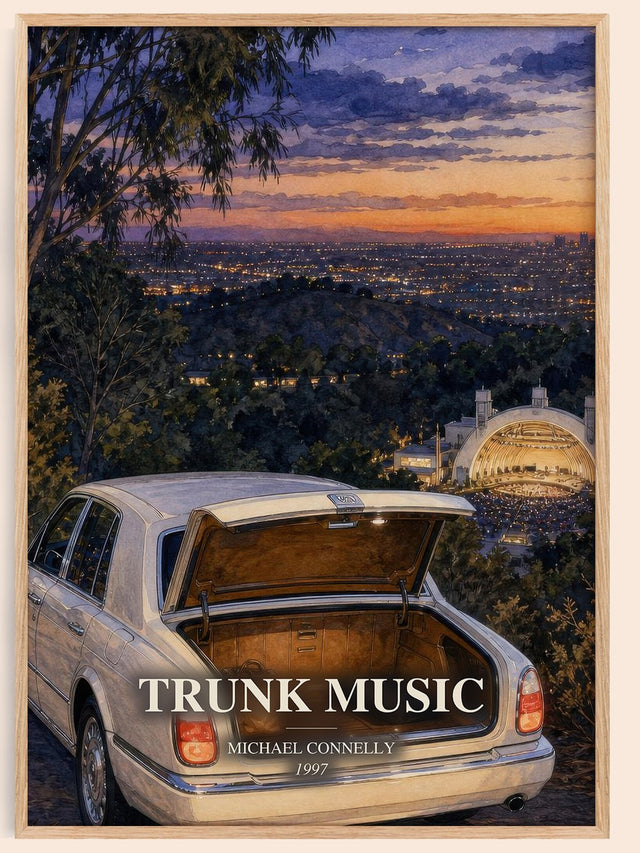 Trunk Music Book Watercolour Illustration by Michael Connelly