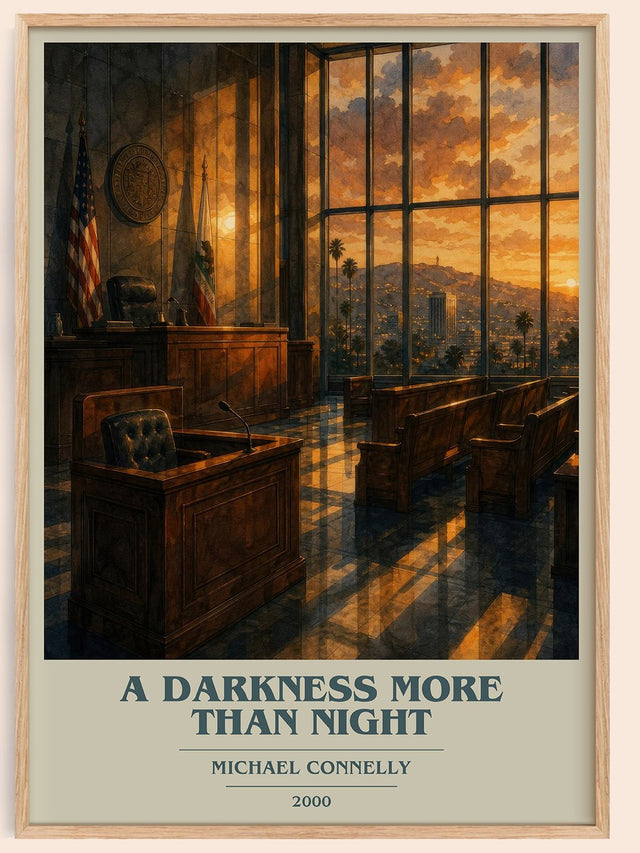 A Darkness More Than Night Book Cover Poster by Michael Connelly