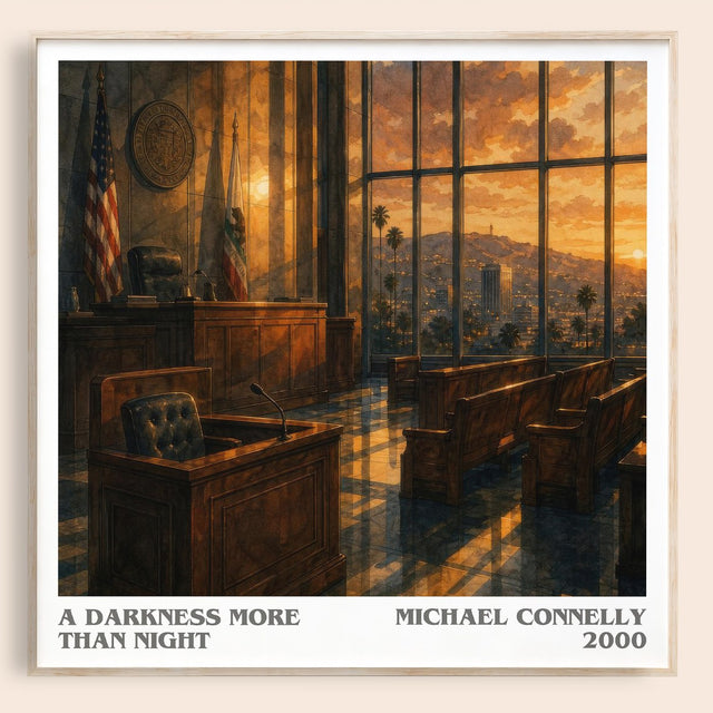 A Darkness More Than Night Literary Art Print by Michael Connelly
