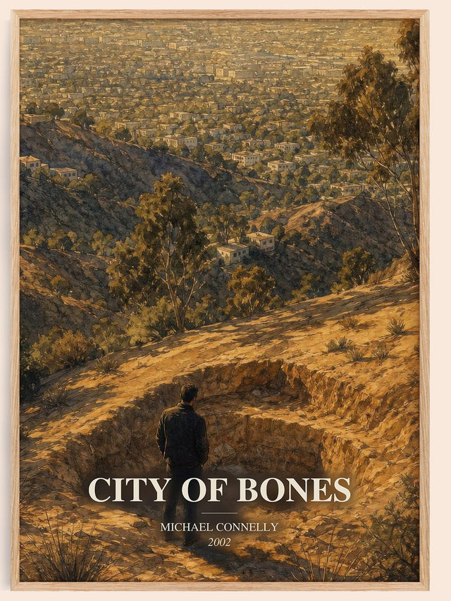 City of Bones Book Watercolour Illustration by Michael Connelly