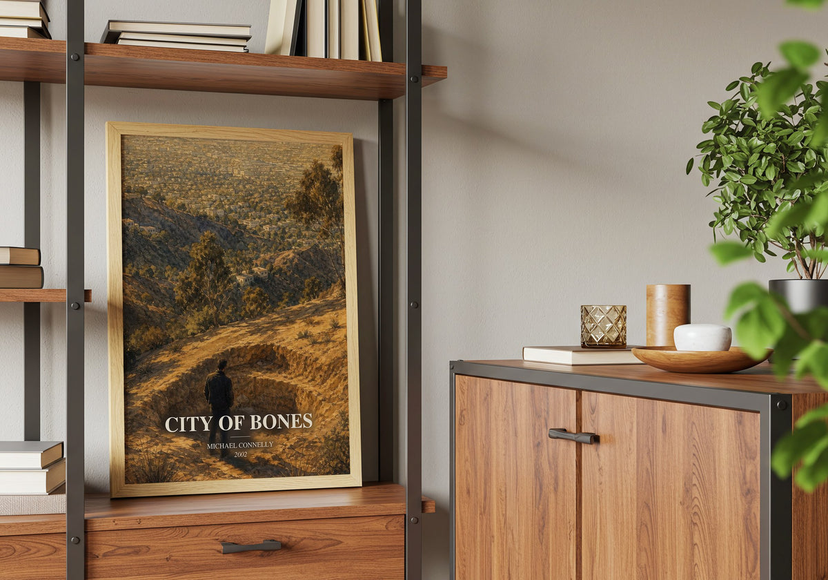 City of Bones book watercolour illustration paper finish options – matte satin gloss