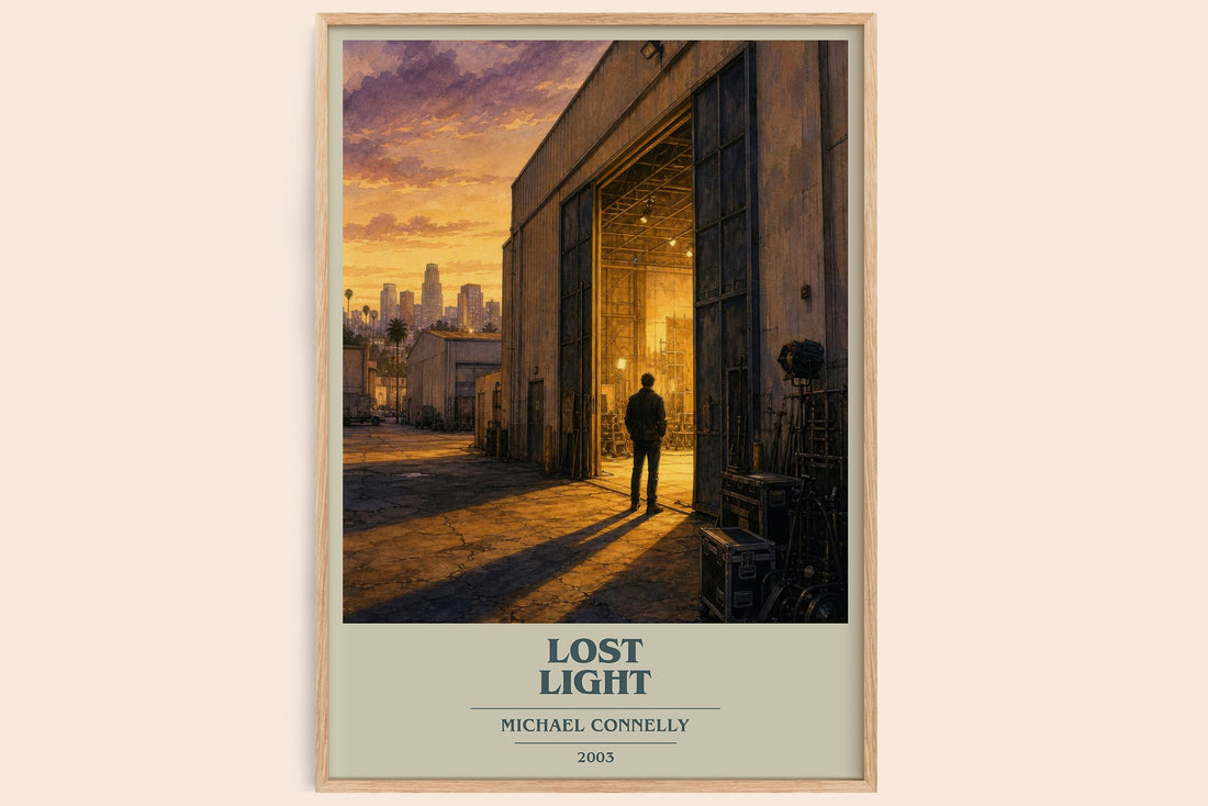 Lost Light book cover book poster by Michael Connelly – framed literary art print