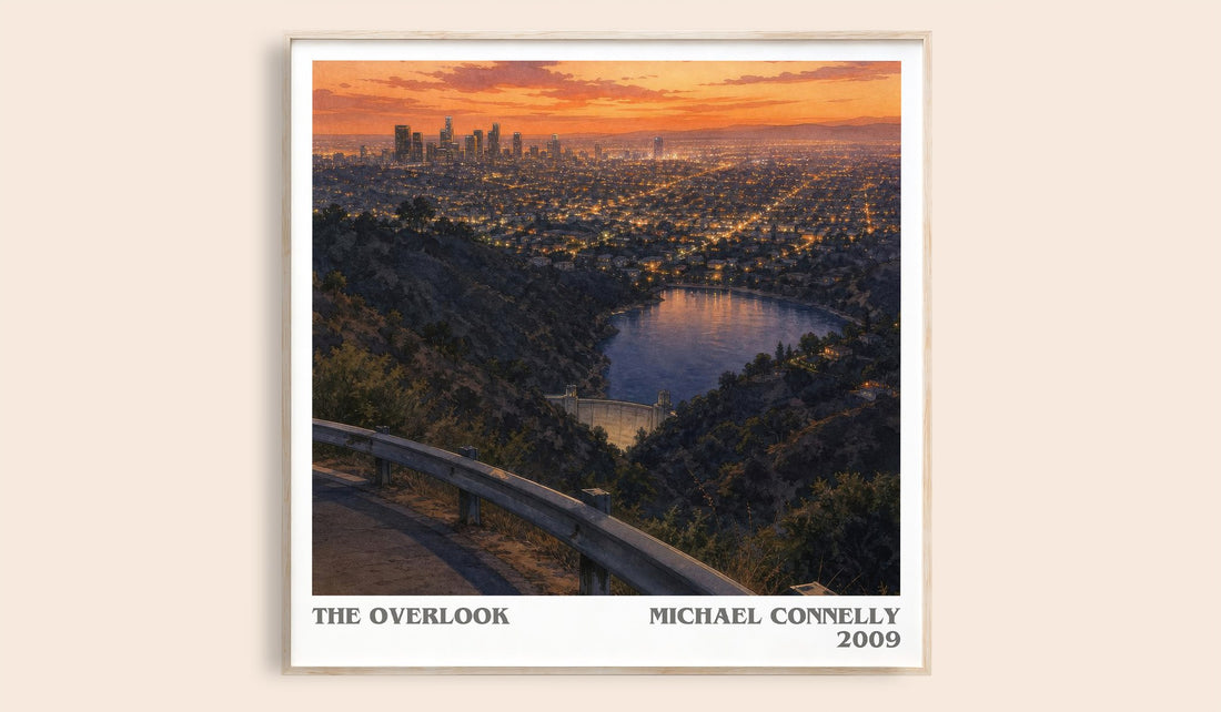The Overlook literary book poster by Michael Connelly – framed literary art print