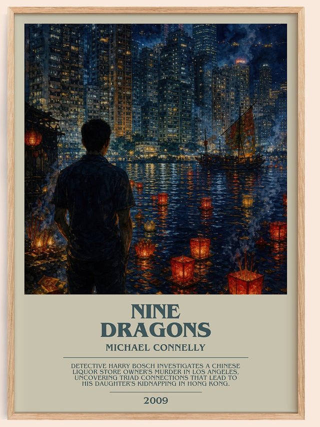 Nine Dragons Bookish Wall Art by Michael Connelly