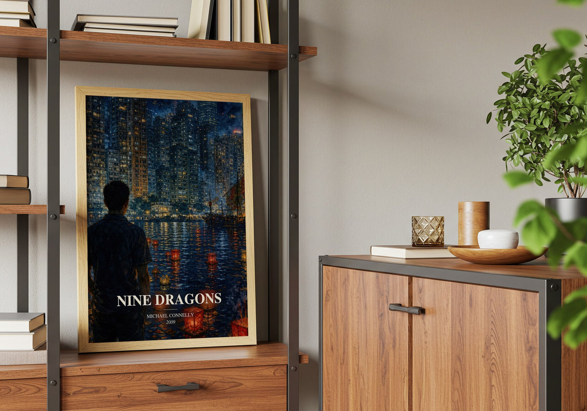 Nine Dragons book watercolour illustration paper finish options – matte satin gloss