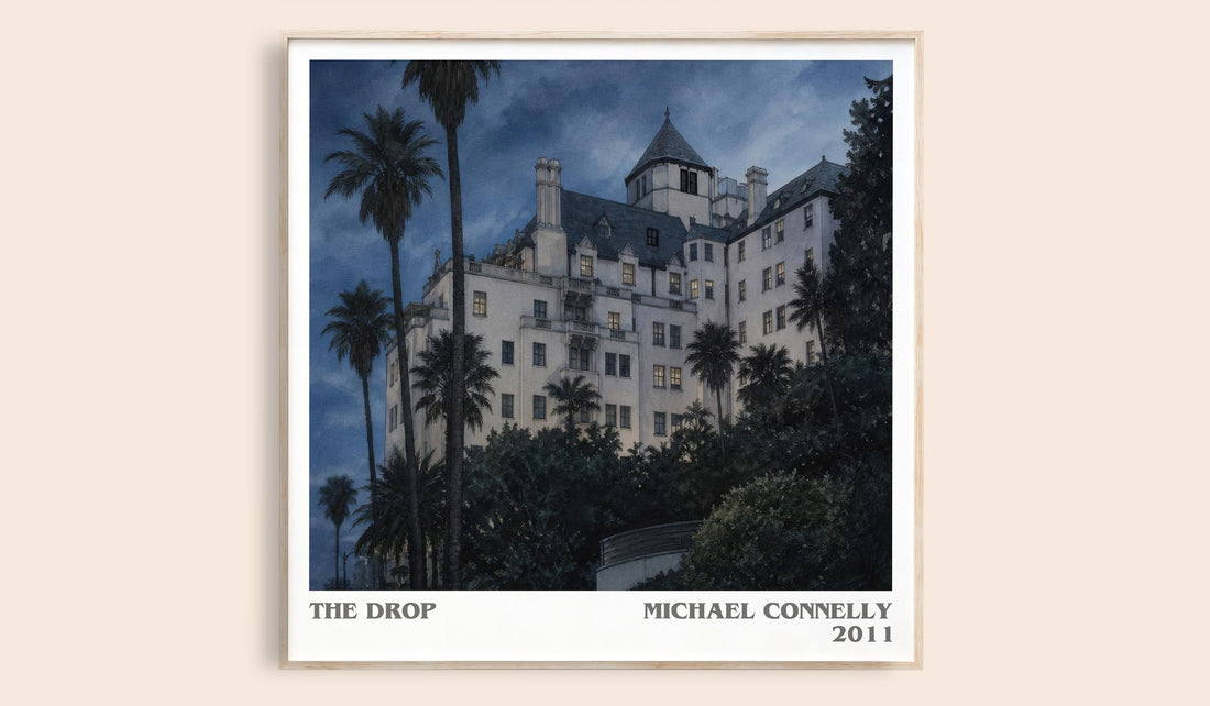 The Drop literary book poster by Michael Connelly – framed literary art print