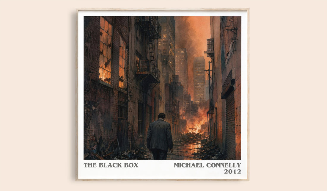 The Black Box literary book poster by Michael Connelly – framed literary art print