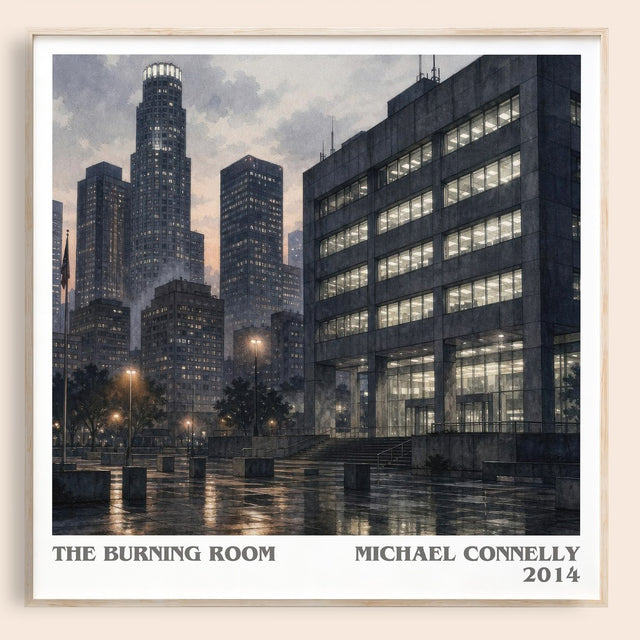 The Burning Room Literary Art Print by Michael Connelly