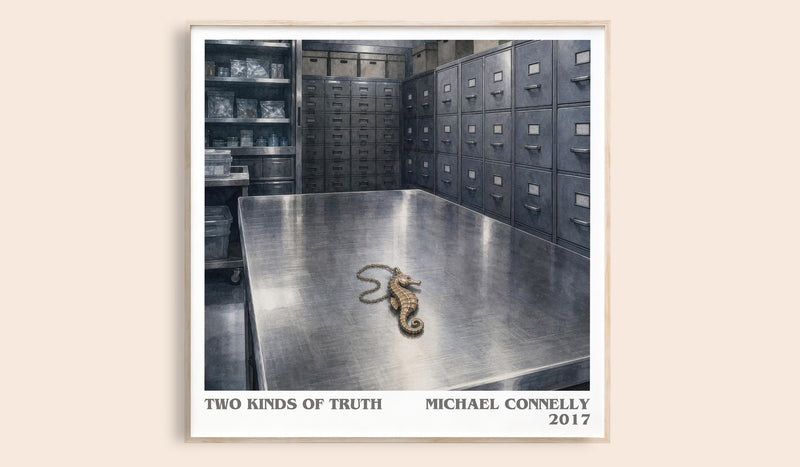 Two Kinds of Truth literary book poster by Michael Connelly – framed literary art print