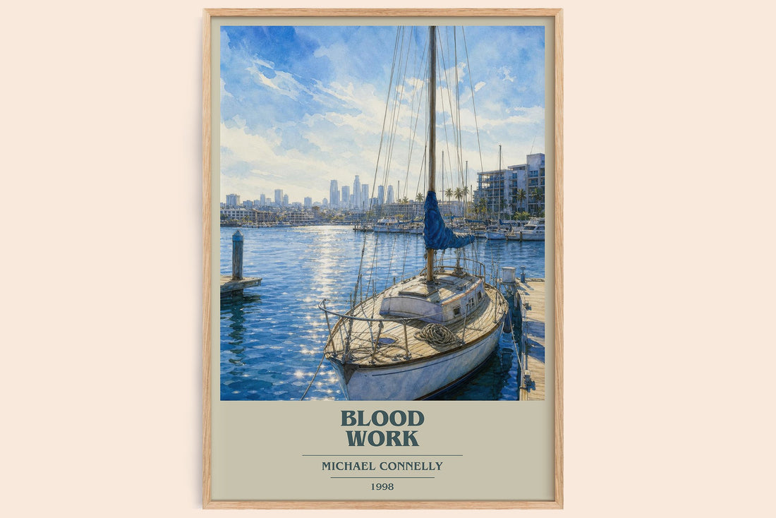 Blood Work book cover book poster by Michael Connelly – framed literary art print