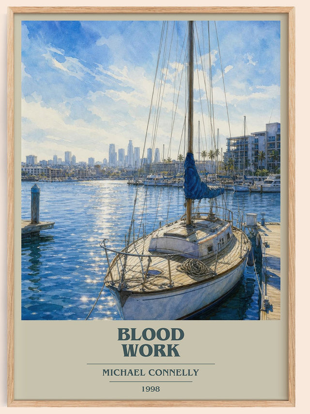 Blood Work Book Cover Poster by Michael Connelly